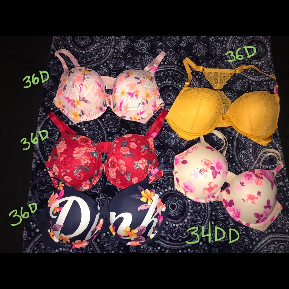 ‼️SOLD‼️NWT: VS PINK push up bras